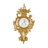 19TH-CENTURY ORMOLU CASED CARTEL CLOCK