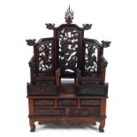 CHINESE QING HARDWOOD CEREMONIAL ALTAR STAND