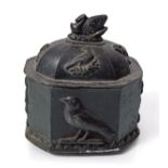 LATE GEORGIAN LEAD TOBACCO JAR