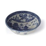 CHINESE NANKIN BLUE AND WHITE BOWL