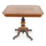 19TH-CENTURY MARQUETRY CENTRE TABLE