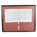 17TH-CENTURY INDENTURE ON PARCHMENT