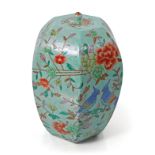 LARGE CHINESE POLYCHROME JAR