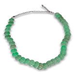 SILVER AND JADE NECKLACE