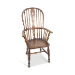 18TH-CENTURY ELM WINDSOR CHAIR