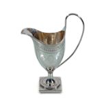 GEORGE III SILVER CREAM JUG