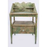 GEORGE III PAINTED PINE WASH STAND