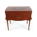 GEORGE III SATINWOOD PAINTED PEMBROKE TABLE