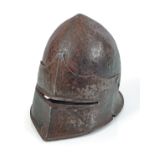 16TH CENTURY STYLE SALADE HELMET