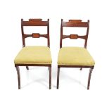 PAIR OF REGENCY PERIOD MAHOGANY SIDE CHAIRS