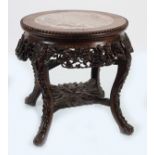 19TH-CENTURY CHINESE HARDWOOD PEDESTAL