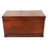 19TH-CENTURY MAHOGANY TRUNK