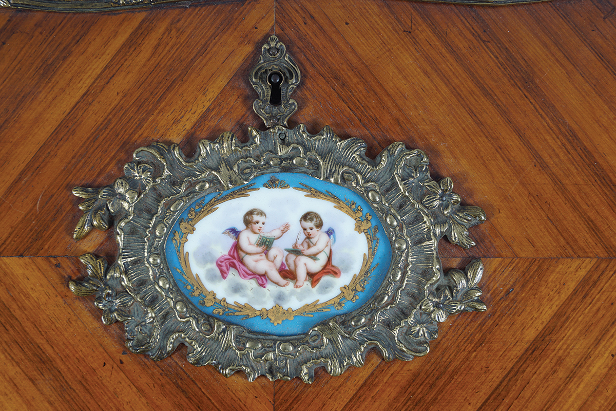 19TH CENTURY KINGWOOD AND SEVRES BUREAU - Image 3 of 3