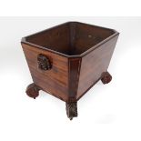 REGENCY PERIOD MAHOGANY LOG BOX