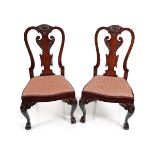 PAIR OF IRISH 18TH-CENTURY SIDE CHAIRS