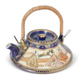 JAPANESE SATSUMA MINIATURE TEAPOT