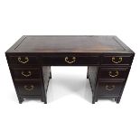 19TH-CENTURY PROFUSELY CARVED CHINESE DESK