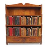 EDWARDIAN PERIOD WATERFALL OPEN BOOKCASE