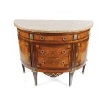 19TH-CENTURY KINGWOOD AND MARQUETRY COMMODE