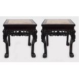 PAIR 19TH-CENTURY CHINESE HARDWOOD TABLES