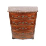 19TH-CENTURY KINGWOOD SERPENTINE CHEST