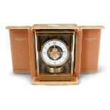 JAEGER LE COULTRE BRASS CASED CLOCK
