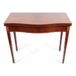 GEORGE III PERIOD MAHOGANY TEA TABLE, CIRCA 1800