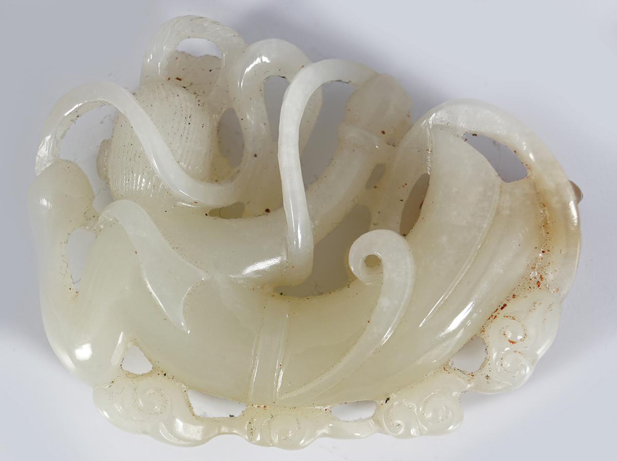 CHINESE QING WHITE JADE MERMAID - Image 3 of 3