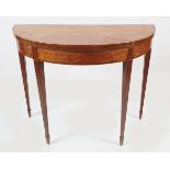 GEORGE III SATINWOOD WALNUT TABLE