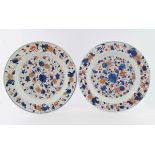 PAIR OF 18TH-CENTURY CHINESE IMARI PLATES