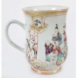 CHINESE EIGHTEENTH-CENTURY FAMILLE ROSE MUG