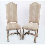 SET OF 8 WILLIAM & MARY STYLE CHAIRS