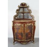 FRENCH ORMOLU MOUNTED CORNER CABINET