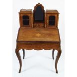 19TH-CENTURY WALNUT BONHEUR DU JOUR