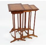 19TH-CENTURY SATINWOOD NEST OF TABLES