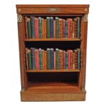 NAPOLEON III PERIOD MAHOGANY OPEN BOOKCASE