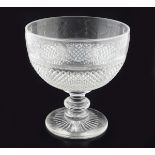 GEORGE III CORK CUT GLASS BOWL