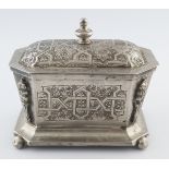 NINETEENTH-CENTURY PERSIAN SILVER CASKET