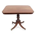 REGENCY PERIOD MAHOGANY SNAP-TOP OCCASIONAL TABLE