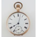 WALTHAM 10 CARAT GOLD CASED GENTS POCKET WATCH