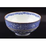 19TH-CENTURY BLUE AND WHITE JAPANESE BOWL
