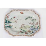 EIGHTEENTH CENTURY CHINESE FAMILLE ROSE PLATTER