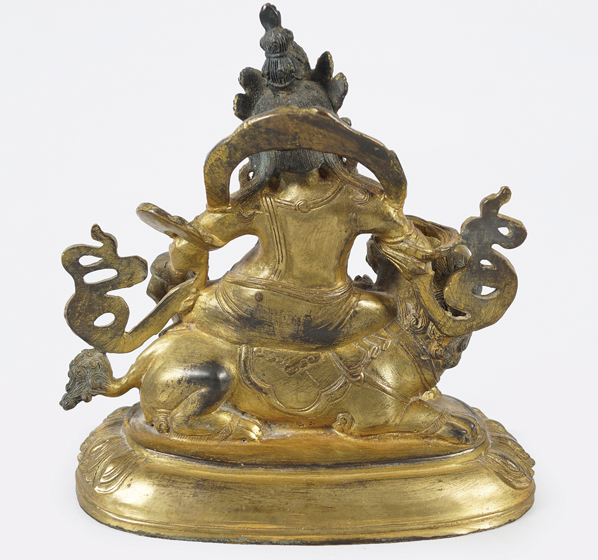 CHINESE QING GILT BRONZE BUDDHA - Image 4 of 5