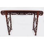 CHINESE HARDWOOD AND MOTHER OF PEARL ALTAR TABLE