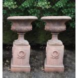 PAIR OF TERRACOTTA JARDINIÈRES