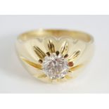 18 CT. YELLOW GOLD GENTS RING