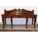 IRISH NINETEENTH-CENTURY MAHOGANY HALL TABLE