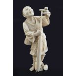 NINETEENTH-CENTURY JAPANESE IVORY FIGURE