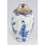 CHINESE QING BLUE AND WHITE VASE