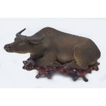 CHINESE QING POTTERY BUFFALO